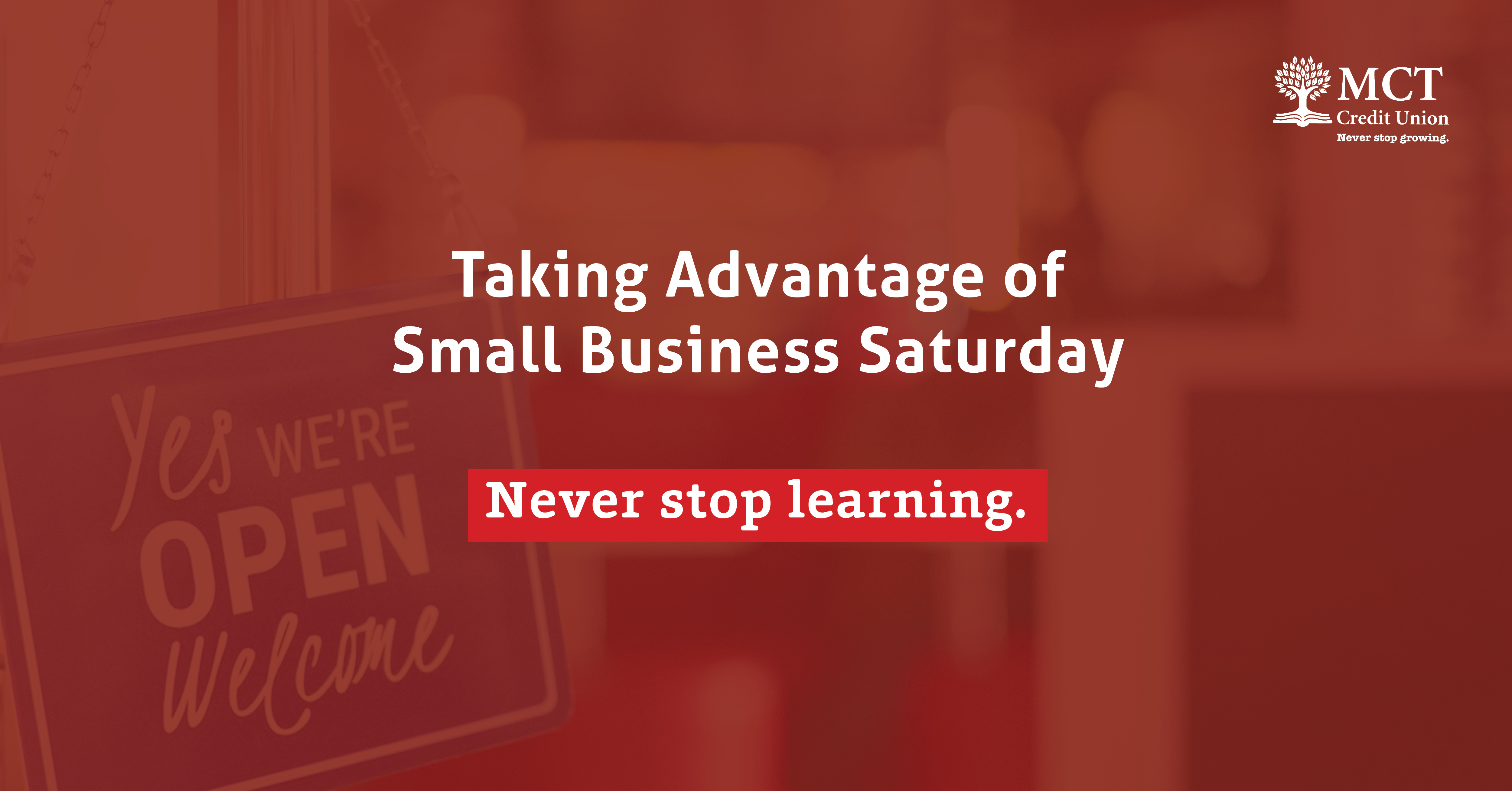 Taking Advantage of Small Business Saturday